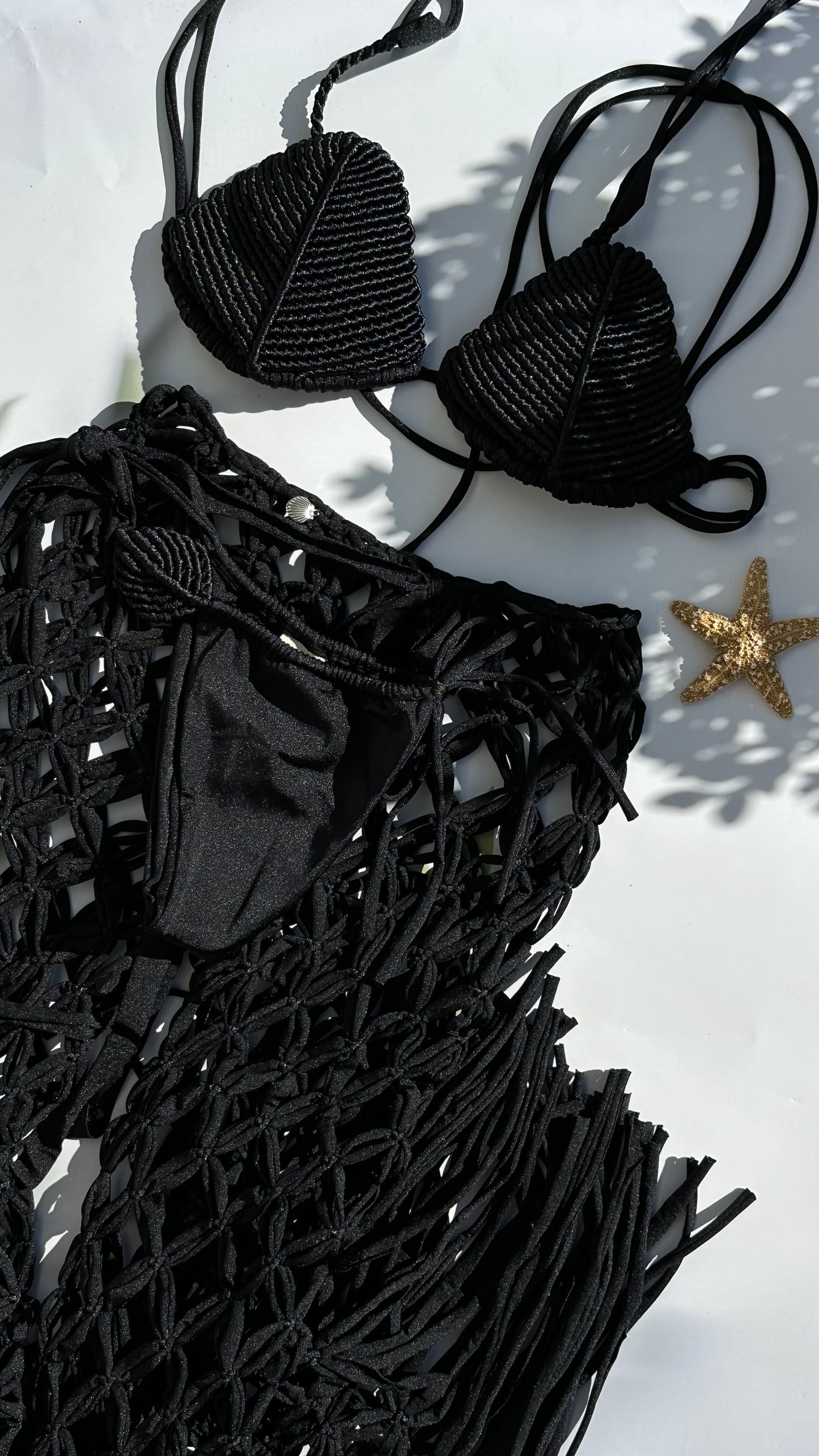FLORA BLACK SHELL