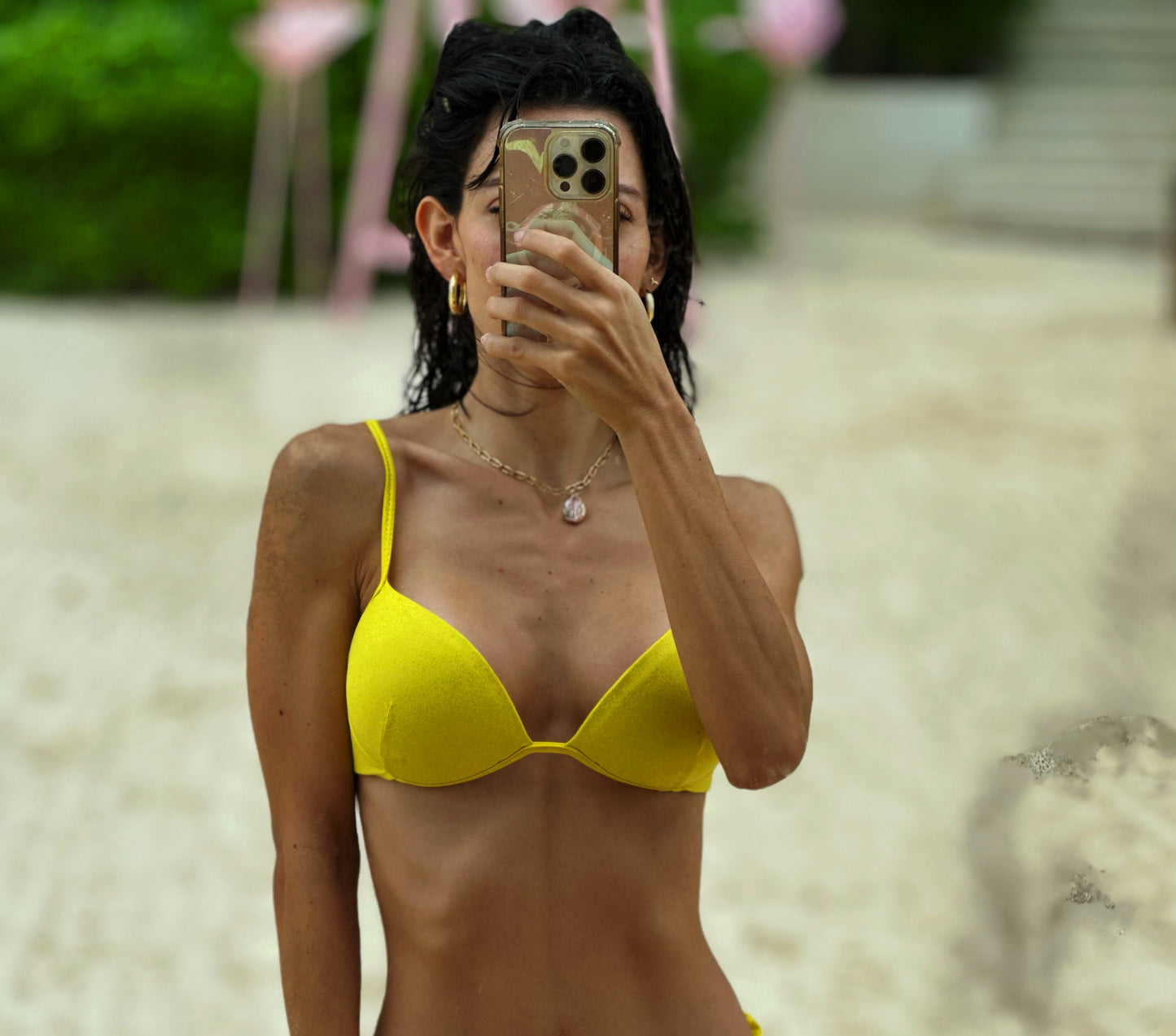 YELLOW CORAL BRA