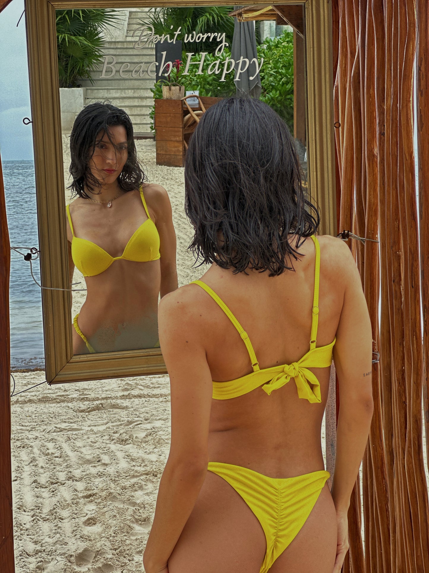 YELLOW CORAL BRA