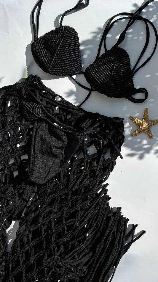 FLORA BLACK SHELL